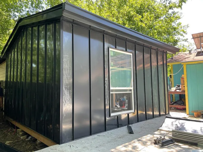 Black standing seam metal wall panels for Roof Inspection in Corry